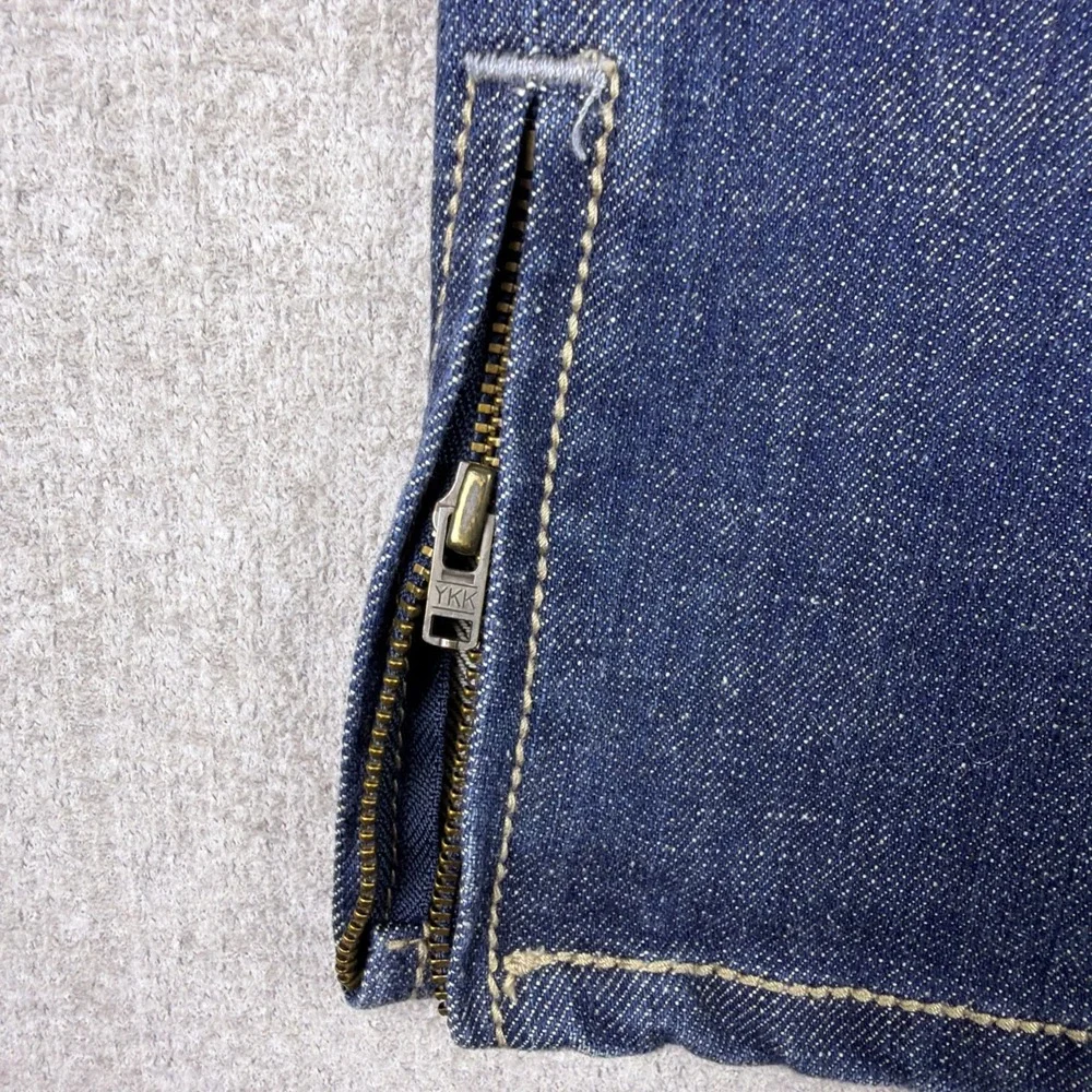 Aeropostale Jeans Girls Size 3/4‎ Blue Dark Wash Ankle Zipper Straight Leg